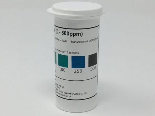 Chlorine Dioxide Test Strips 0-500ppm vial of 50