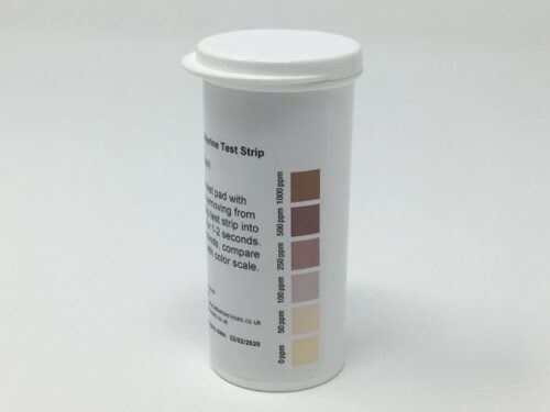 Chlorine Test Strips 0-1000ppm vial of 50