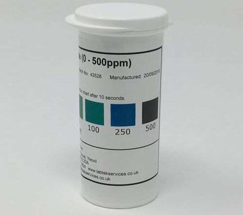 Chlorine Dioxide Test Strips 0-500ppm vial of 50