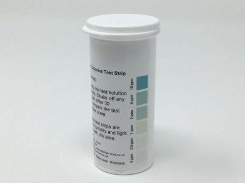 Chlorine Residual Test Strips 0-10ppm  Vial of 50