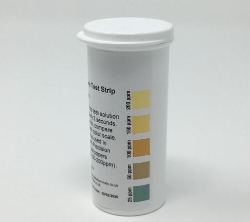 Chlor-Assure Chlorine Test Strips 25-200ppm  vial of 50