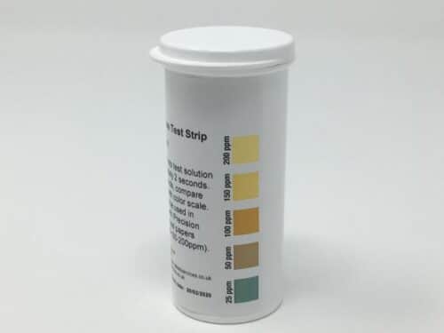 Chlor-Assure Chlorine Test Strips 25-200ppm  vial of 50