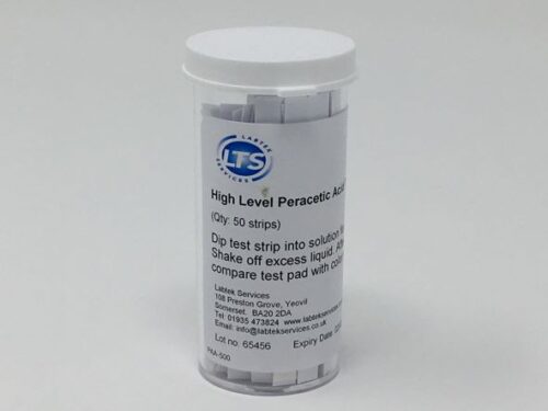Peracetic Acid Test Strip 0-500ppm qty 50 Peracetic Acid Test Strip 0-500ppm qty 50