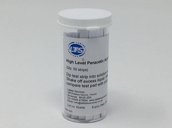 Peracetic Acid Test Strip 0-500ppm qty 50 Peracetic Acid Test Strip 0-500ppm qty 50