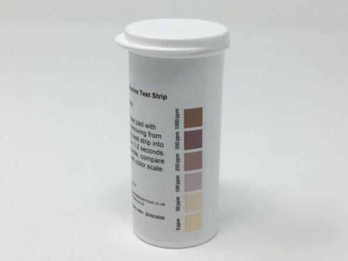 Chlorine Test Strips 0-1000ppm vial of 50 Chlorine Test Strips 0-1000ppm vial of 50