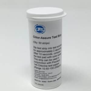 Chlor-Assure Chlorine Test Strips 25-200ppm  vial of 50