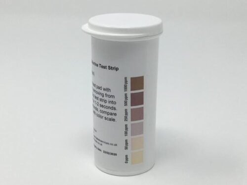 Chlorine Test Strips 0-1000ppm vial of 50 - Image 3