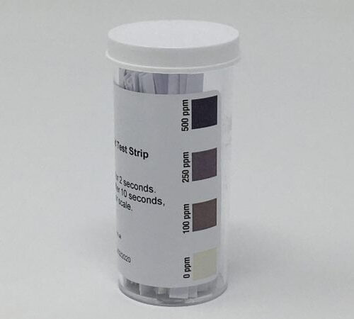 Peracetic Acid Test Strip 0-500ppm qty 100