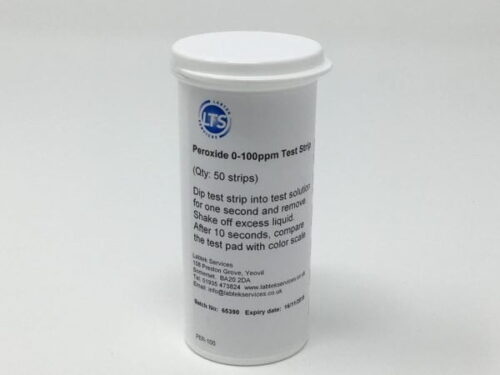 Peroxide Test Strips 0-100ppm  pk of 50