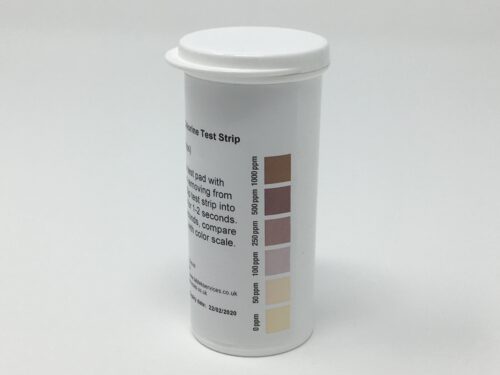 Chlorine Test Strip 0-10000ppm  vial of 100