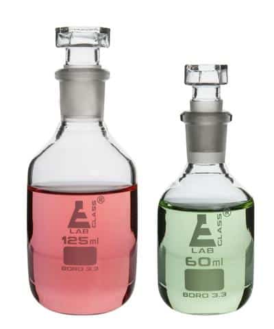 REAGENT BOTTLE, NARROW MOUTH WITH GLASS STOPPER - 250 ML (pk of 6)