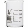 Measuring Beaker 50ml Glass Low Form Graduated with Spout