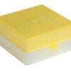 Microtube Storage box 2ml PP-Yellow 100 positions (pack of 5)