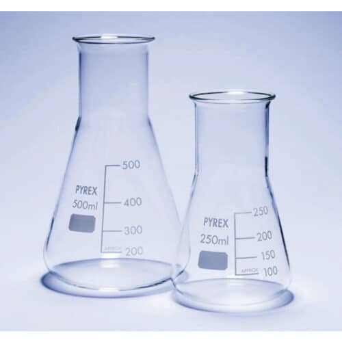 Erlenmeyer Pyrex Flask 250ml Wide Neck  pk of 10