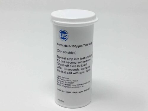 Peroxide Test Strips 0-100ppm  pk of 50