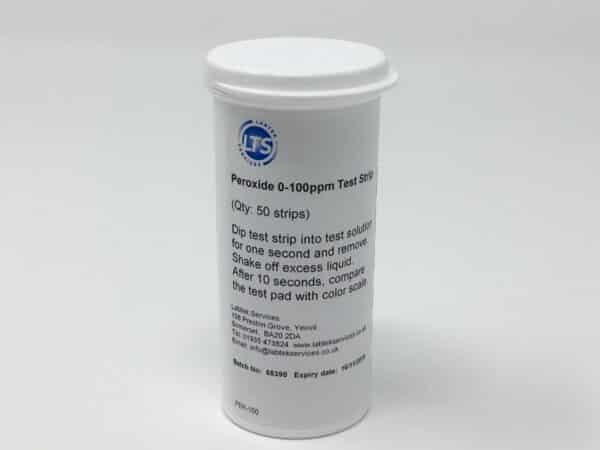 ENDOSAN Peroxide Test Strips 0-100ppm (vial of 100)