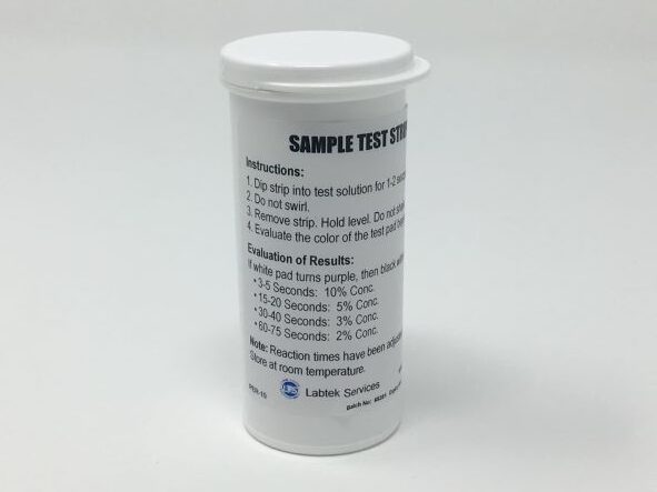 Peroxide VHL Test Strip 0-10pct - vial of 50strips