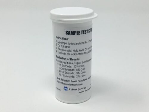 Peroxide VHL Test Strip 0-10pct - vial of 50strips Peroxide VHL Test Strip 0-10pct - vial of 50strips