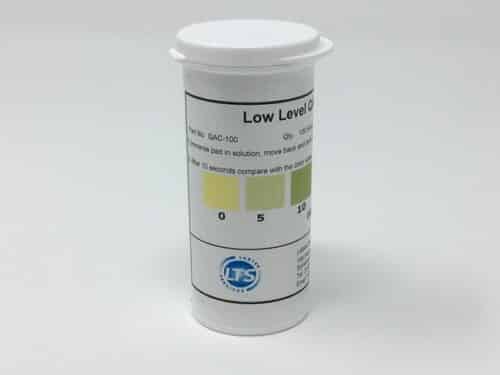 QAC Test Strip 0-100ppm vial of 100