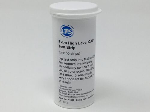 QAC Test Strip 0-10000 ppm Vial of 50