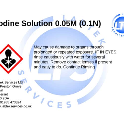 Iodine Solution 0.05M (0.1N) 2.5ltr