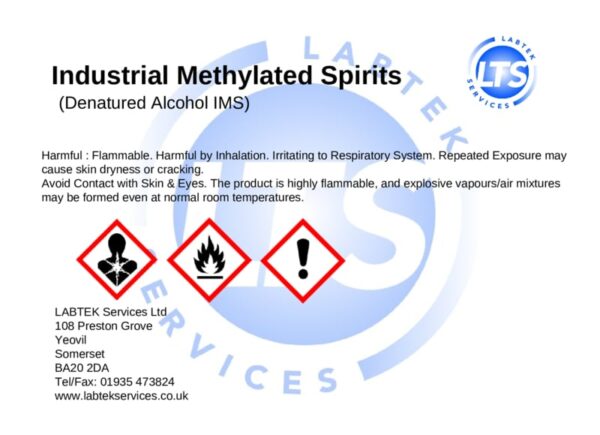 Industrial Methylated Spirits 2.5ltr