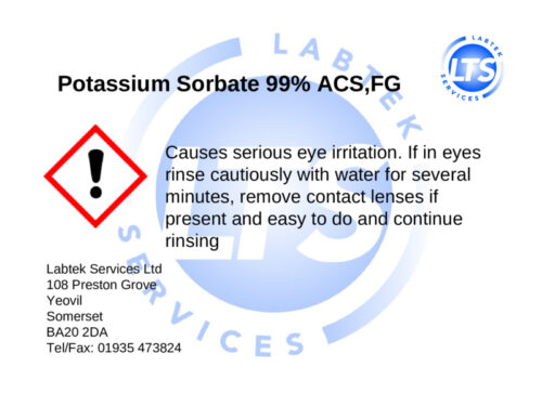 Potassium Sorbate 98pct,FG 500g