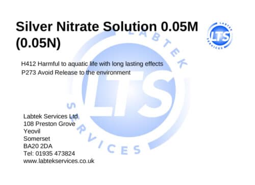 Silver Nitrate 0.05M 2.5ltrs