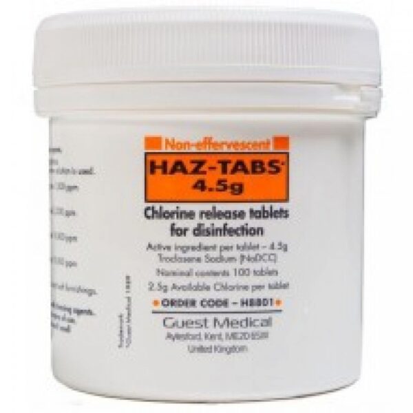 HAZ TAB 4.5g Chlorine Release 100Tablets HAZ TAB 4.5g Chlorine Release 100Tablets