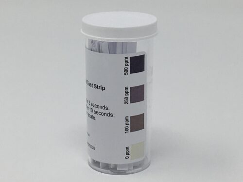 Peracetic Acid Test Strip 0-500ppm qty 100