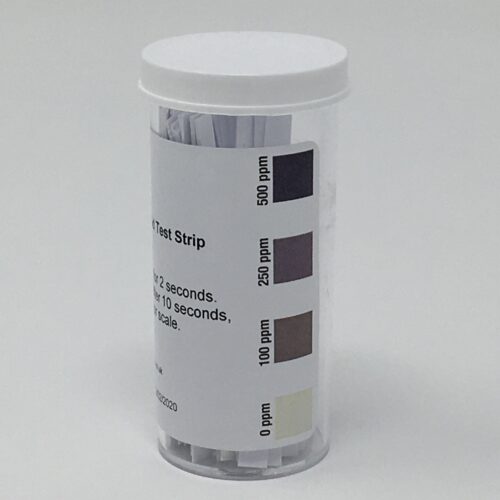 Peracetic Acid Test Strip 0-500ppm qty 100