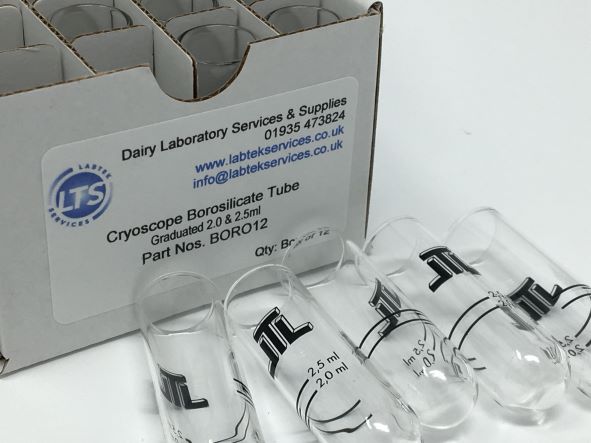 Cryoscope Boroscilicate Tubes Pack of 12