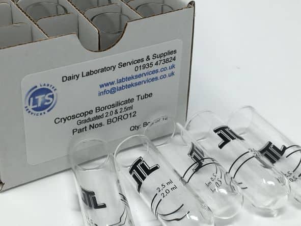 Cryoscope Boroscilicate Tubes Pack of 12