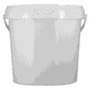 Sample Container, White 1.5ltr With Push Lid Pack 25