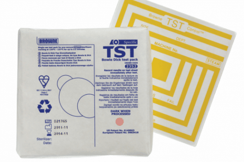 BOWIE DICK Test Pack TST, Single Use 2352AB (20 Test Pack)