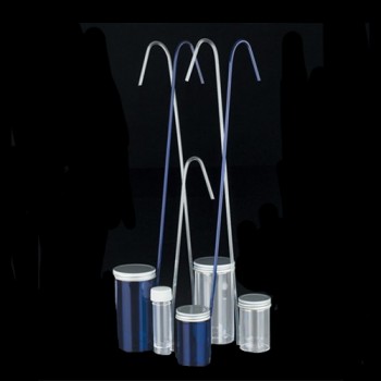 Sample Dipper 100ml Container Sterile with Handle PS/ME Blue (50)
