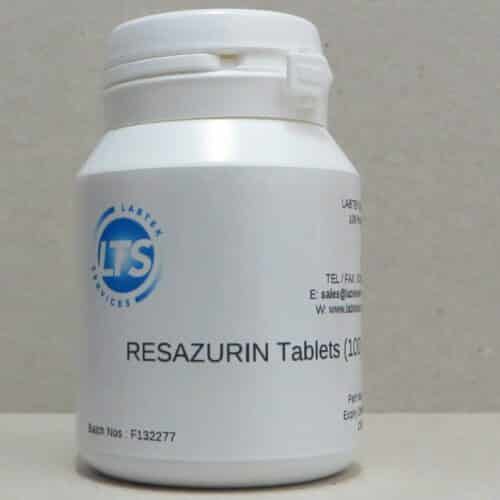 Resazurin Tablets for Milk Testing  vial of 100