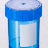 Container 125ml, Sterile, PP,Blue, Label (380)