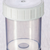 Container Straight  125 mL PP White S/C Non Sterile 380