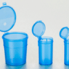 Container 50ml, Blue Flip-top (650)
