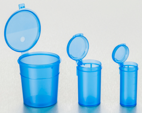 Container, Flip-top 90ml,N/S Blue (350)