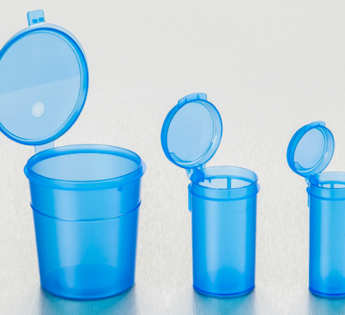 Container, Flip-top 90ml,N/S Blue (350)