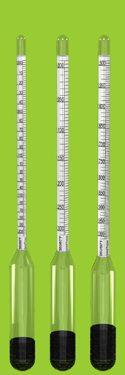 Specific Gravity Hydrometer 1.00-1.05