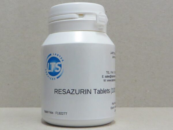 Resazurin Tablets for Milk Testing  vial of 100
