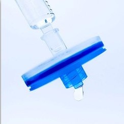 Syringe Filter 30mm Sterile PVDF 0.45um Blue (Pk of 30)