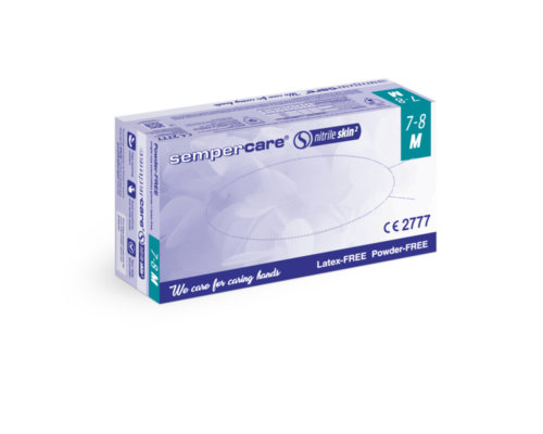 Nitrile Gloves Powder Free Blue  Medium 100
