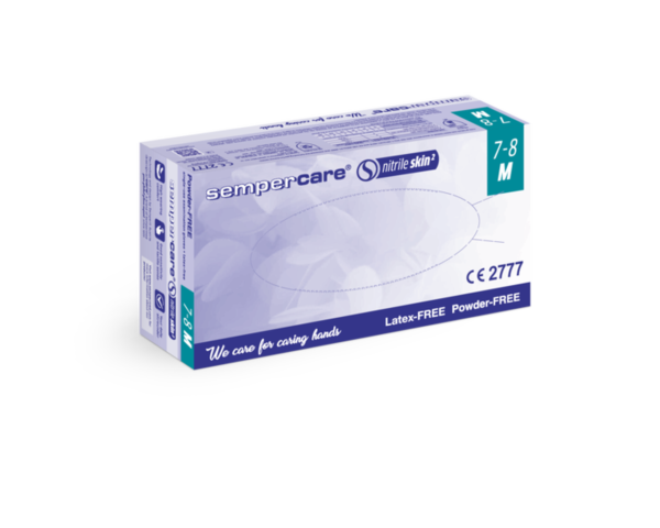 Nitrile Gloves Powder Free Blue  Medium 100
