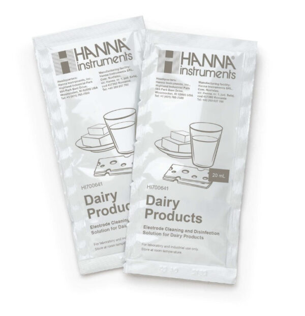 Cleaning and Disinfection Solution for Dairy Products  25 x 20 mL sachets