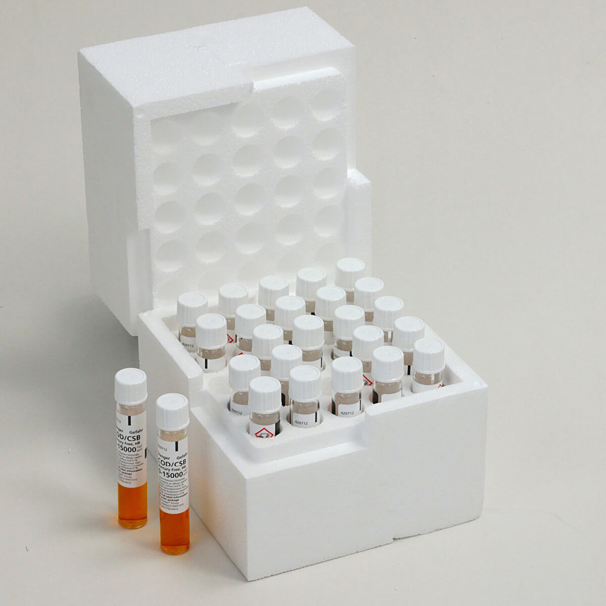 Cod Voils COD Vials MercuryFree 200-15000mg l 25 tubes - Labtek Services Ltd