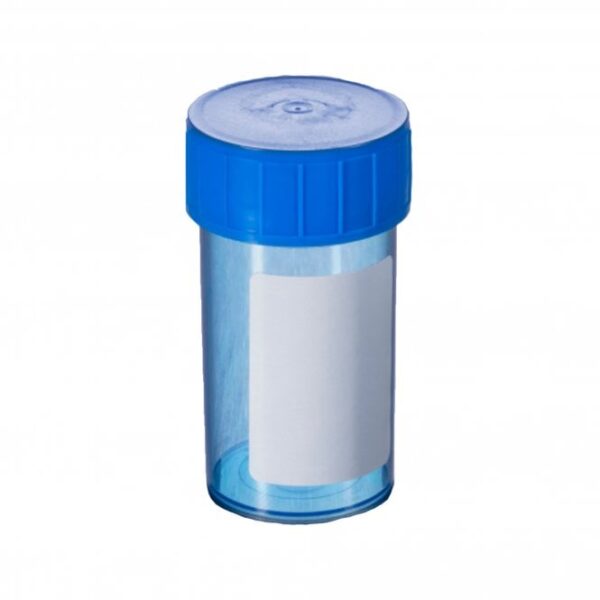 Container 60ml,PP Screw Cap Sterile Blue box of 700